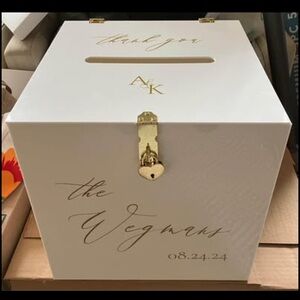 Acrylic Wedding Card Box